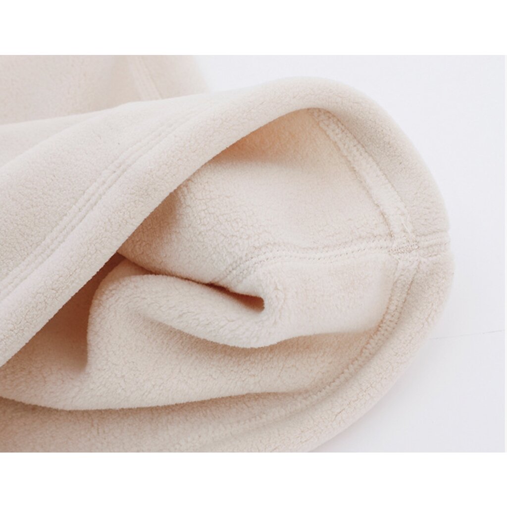 Su.B.dgn Verstelbare Fleece Nekwarmer – Winter Buff Sjaal met Drukknopen, Warme Nekmuts voor Heren & Dames - Wit