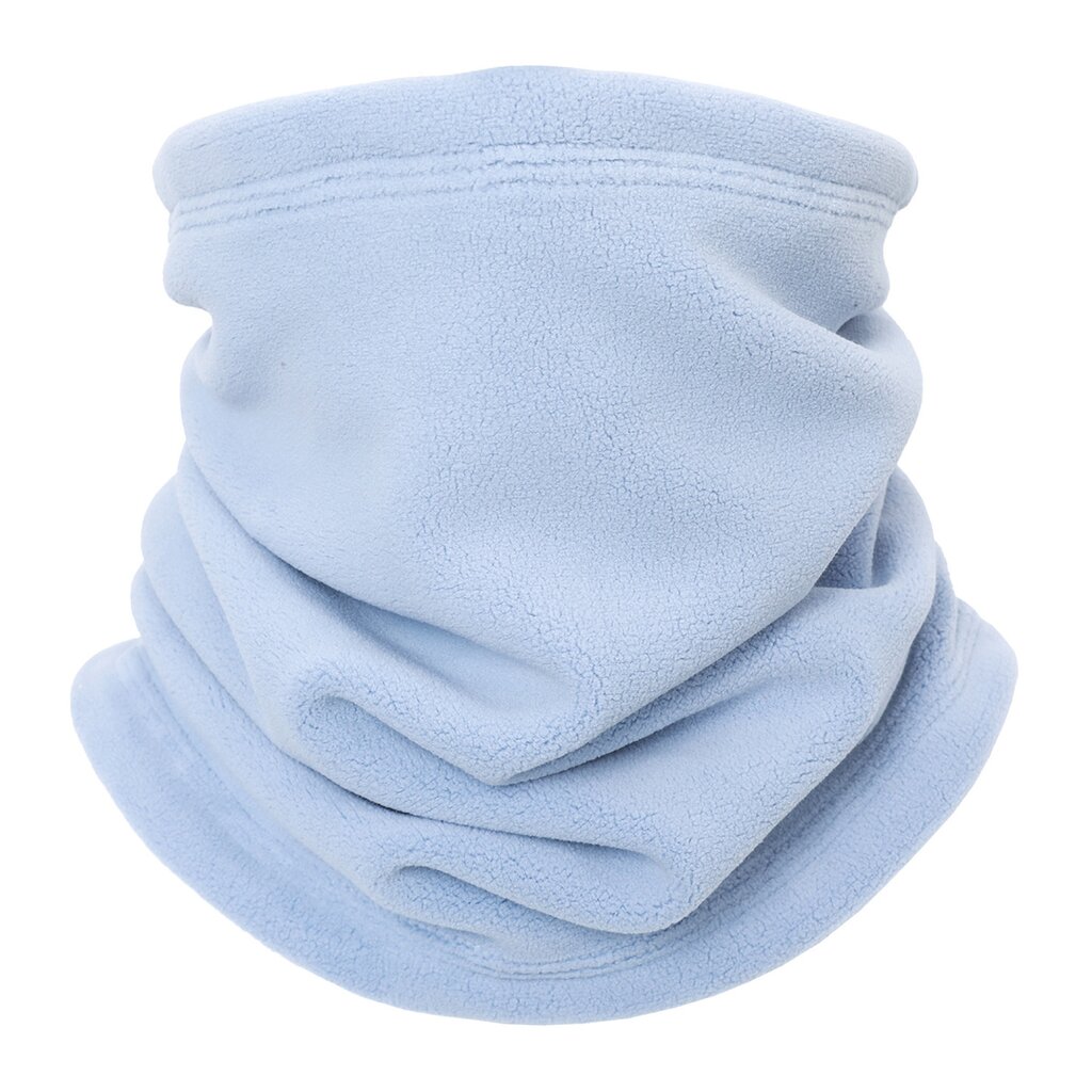 Su.B.dgn Verstellbarer Fleece Nackenwärmer – Winter Schlauchschal mit Knopfverschluss, Weicher Thermo Buff für Damen & Herren - Blau