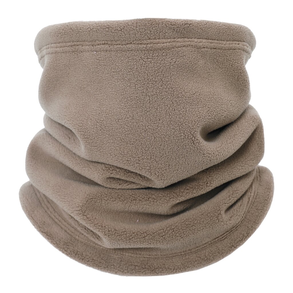 Su.B.dgn Verstelbare Fleece Nekwarmer – Winter Buff Sjaal met Drukknopen, Warme Nekmuts voor Heren & Dames -  Bruin