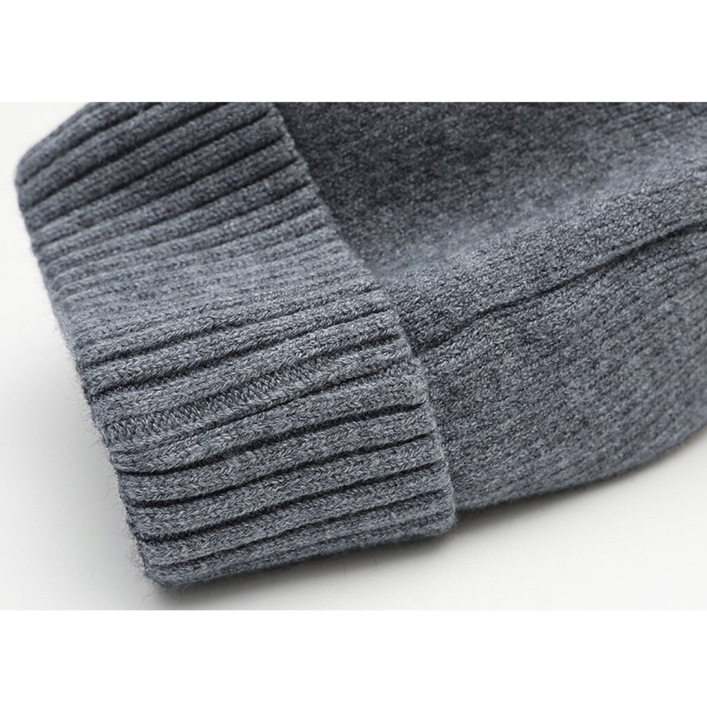 Su.B.dgn Winter Beanie Mütze Herren Damen – Strickmütze mit Fleecefutter – One Size - Braun