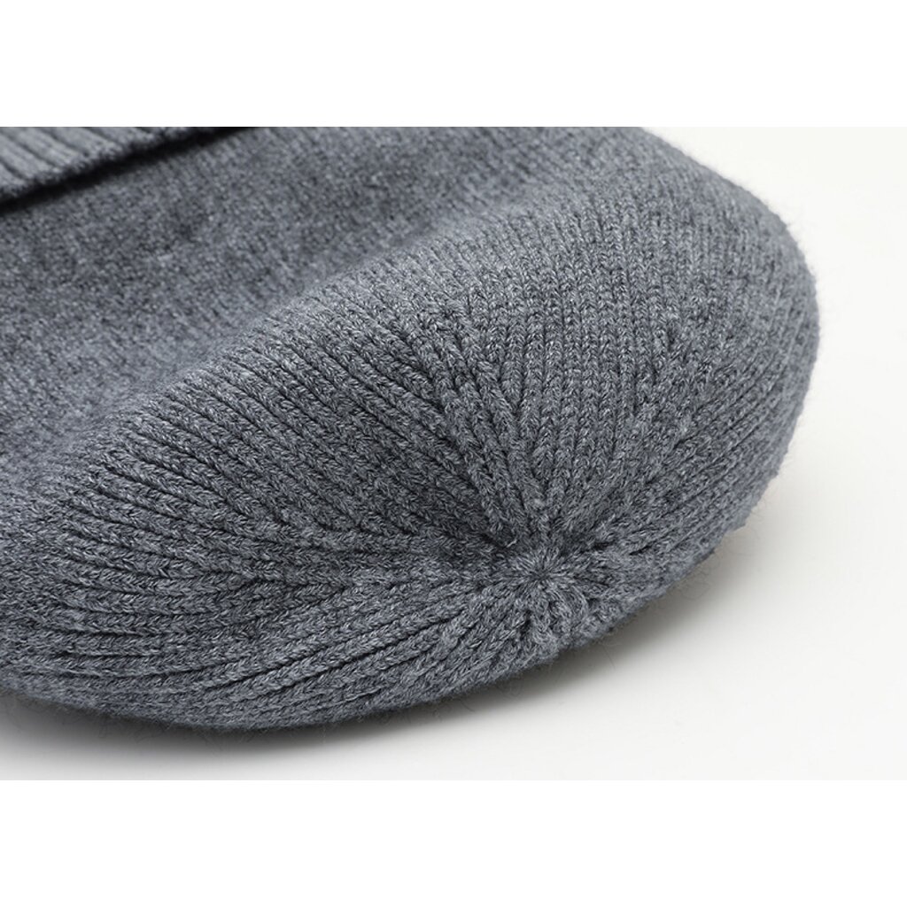 Su.B.dgn 2 Pieces Winter Beanie Mütze Herren Damen – Strickmütze mit Fleecefutter – One Size - Weiß + Schwarz