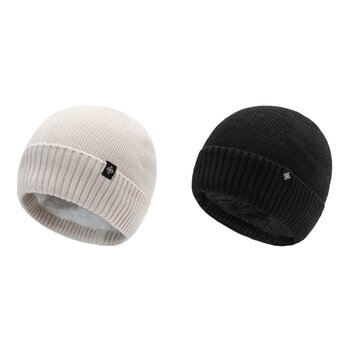 Su.B.dgn 2 Winter Mütze WM2505 -Weiß + Schwarz