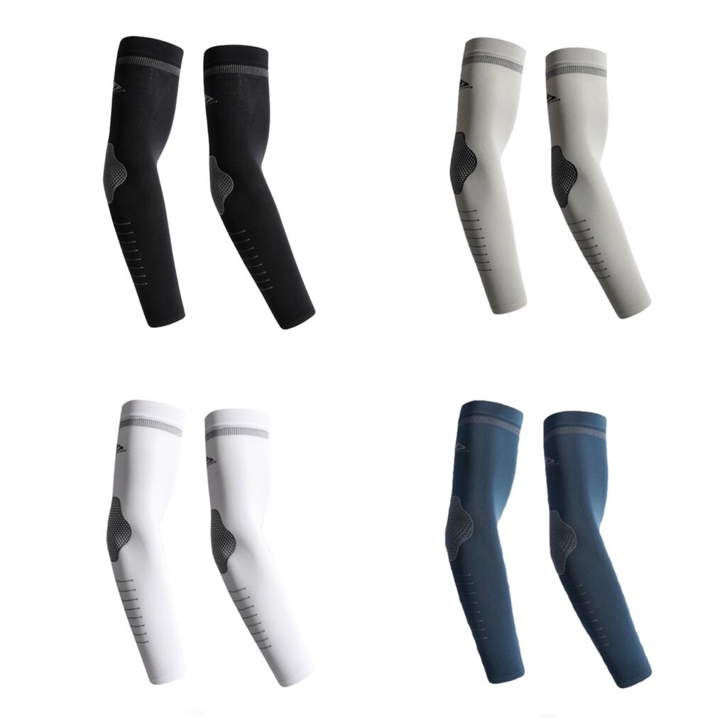 Su.B.dgn 4 Pairs  of UV Protection Arm Sleeves – Stretch Compression Sleeves for Cycling and Outdoor Sports – One Size, Breathable Fit – Unisex - Multi Colours 02
