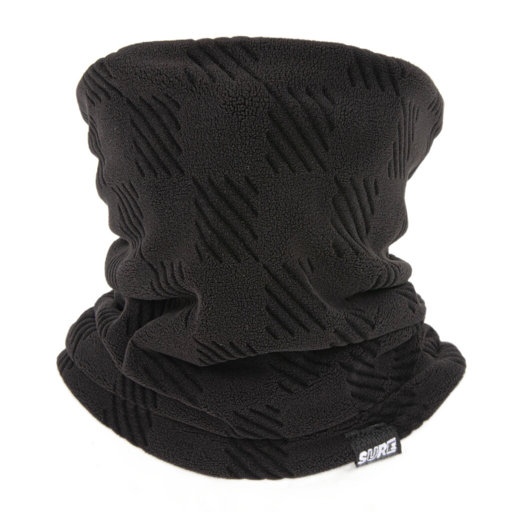 Su.B.dgn Neck Warmer – Breathable Thermal Fleece Gaiter – Lightweight Winter Cycling Scarf for Men & Women, 30×25 cm - Black