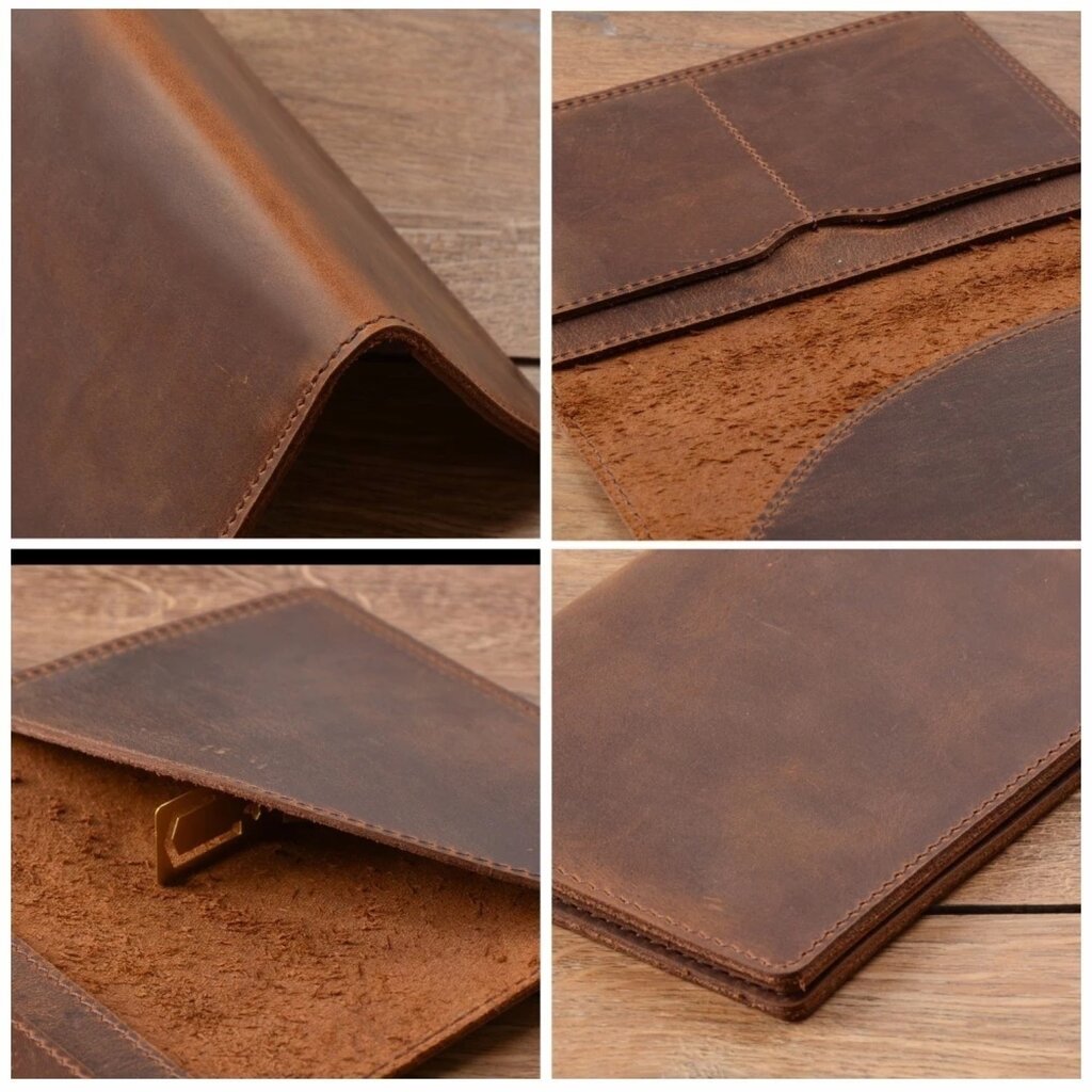 Su.B Paspoorthouder, Kaarthoude,Travel Wallet, Leer  -  Groen