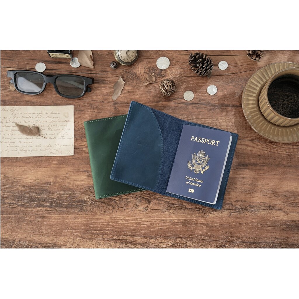 Su.B Delft Travel Reisepasshülle Türkis - Blau