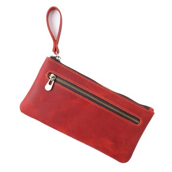 Su.B.dgn Grote Leren Pennenzak M2603 Rood