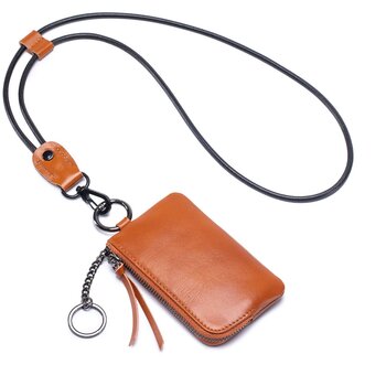 Su.B.dgn Leather Key & Coin Case M2604 Brown