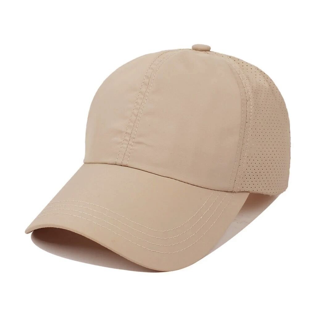 Su.B Baseball Cap Damen -  Basecap, Trucker Cap –Kopfumfang 51-61 CM - Kappe in verstellbarer Größe - Beige