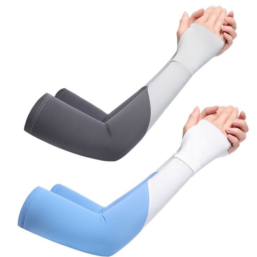 Su.B.dgn 2 Pairs  of Cycling Arm Warmers – Running Arm Sleeves - Unisex – UV Protect Sport Sleeves – One Size