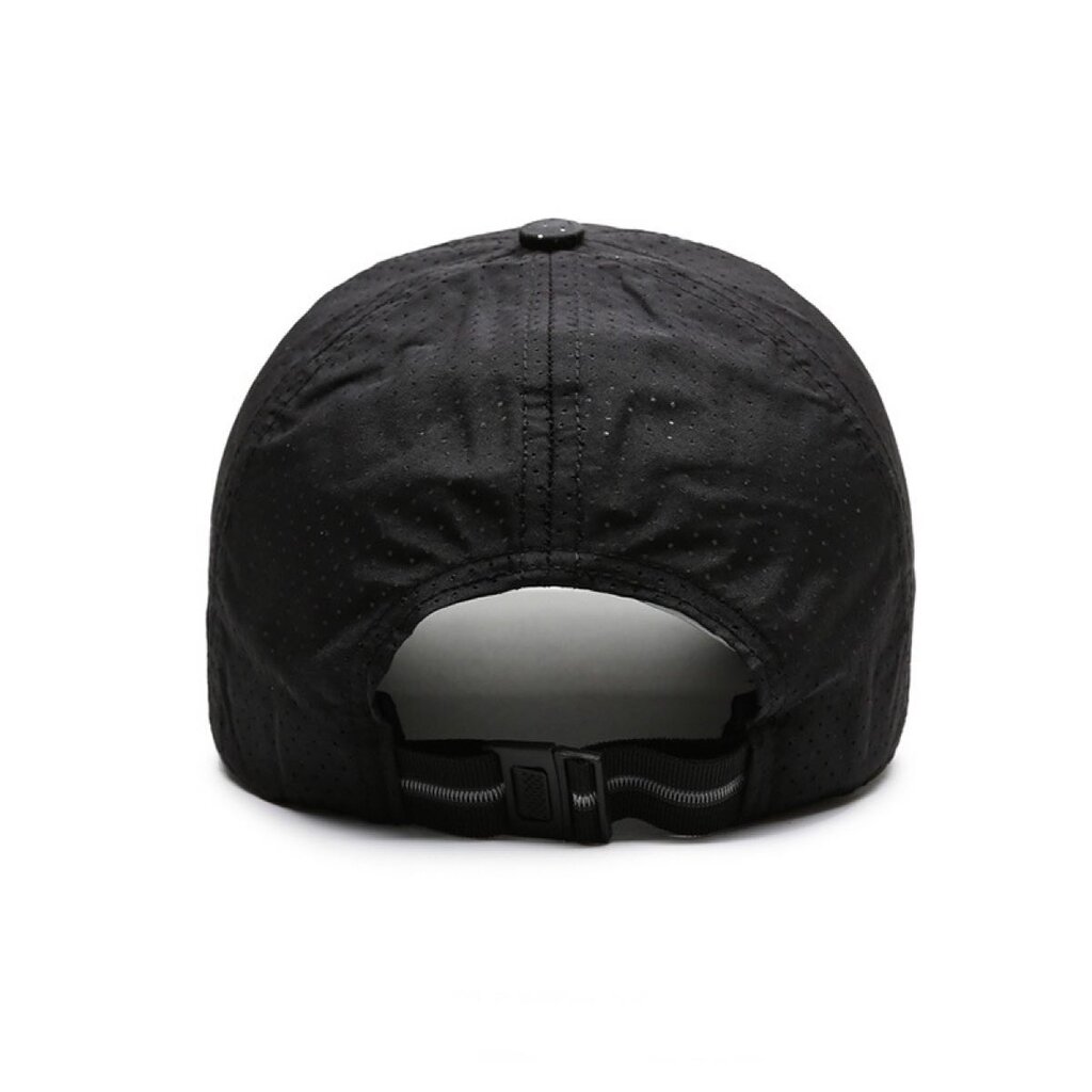 Su.B.dgn Perforierte Baseball Cap – Atmungsaktive, Schnell Trocknende Sportmütze mit Verstellbarem Sitz und UV-Schutz für Herren und Damen- Schwarz