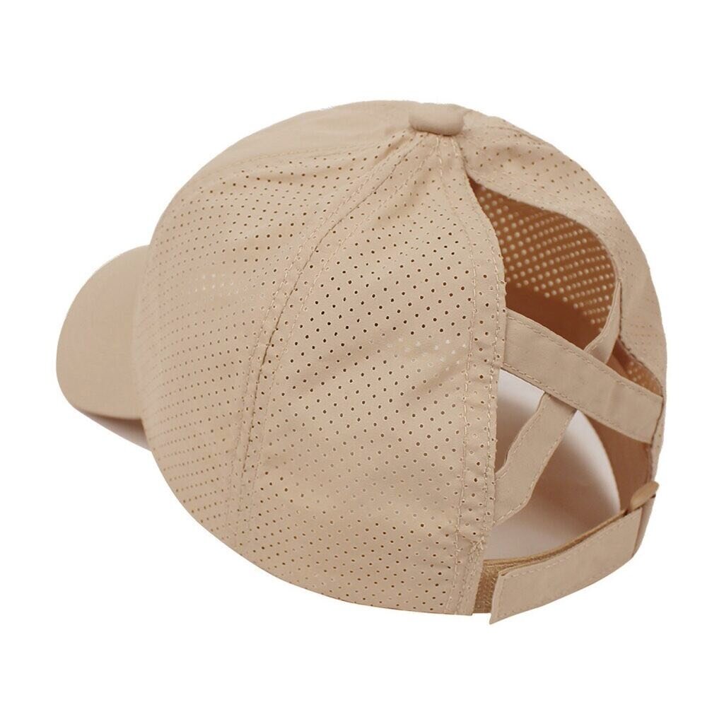 Su.B Baseball Cap Dames – Sneldrogende Sportpet met Verstelbare Pasvorm – Beige