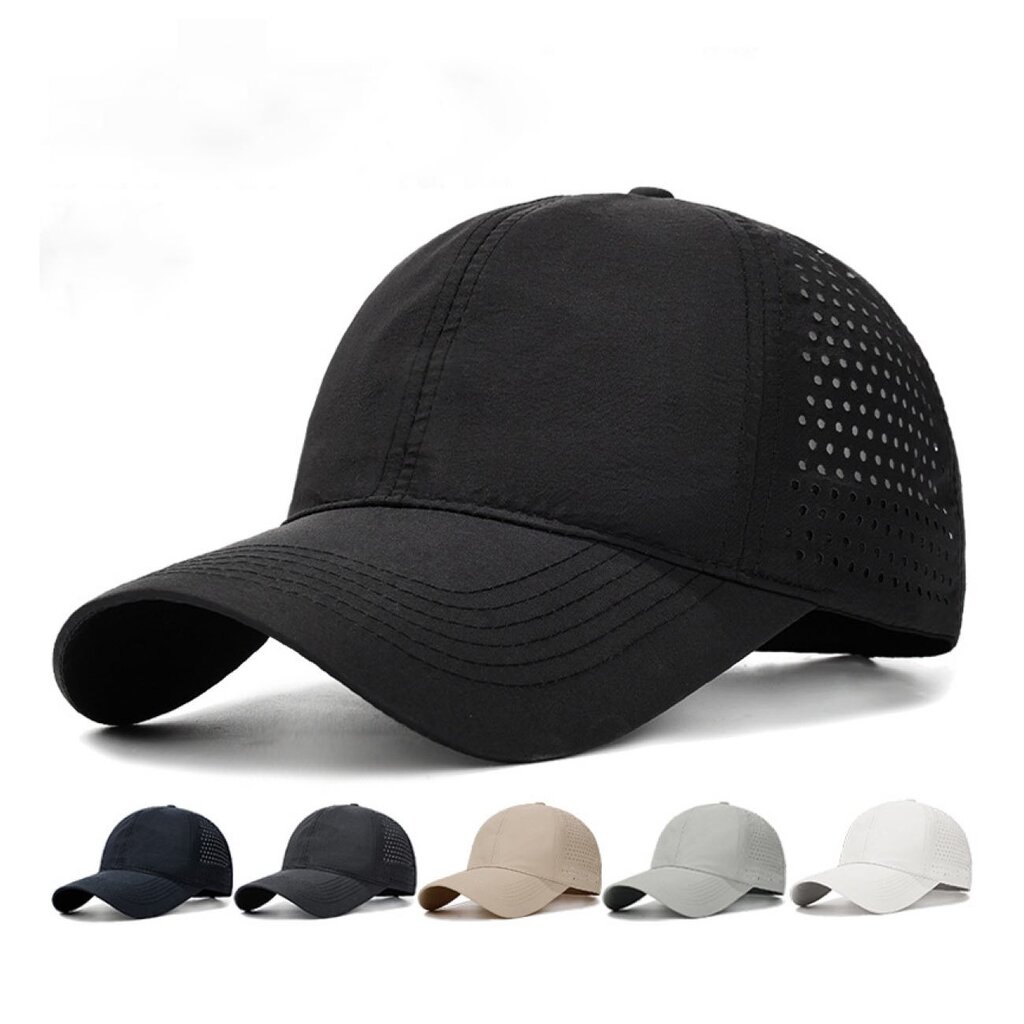 Su.B.dgn Baseball Cap – Schnelltrocknende Sportmütze mit Verstellbarem Sitz für Herren und Damen - Grau