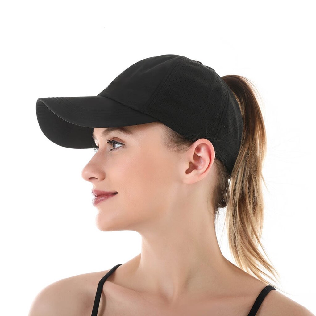 Su.B Baseball Cap Damen -  Basecap, Trucker Cap –Kopfumfang 51-61 CM - Kappe in verstellbarer Größe - Schwarz