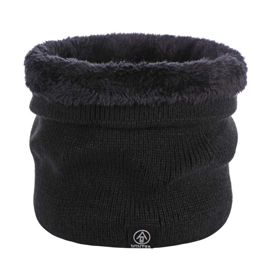 Su.B.dgn Neck Warmer, Men and Women, Sports Neck Gaiter, Skiing Tube Scarf, Double Layer – Black