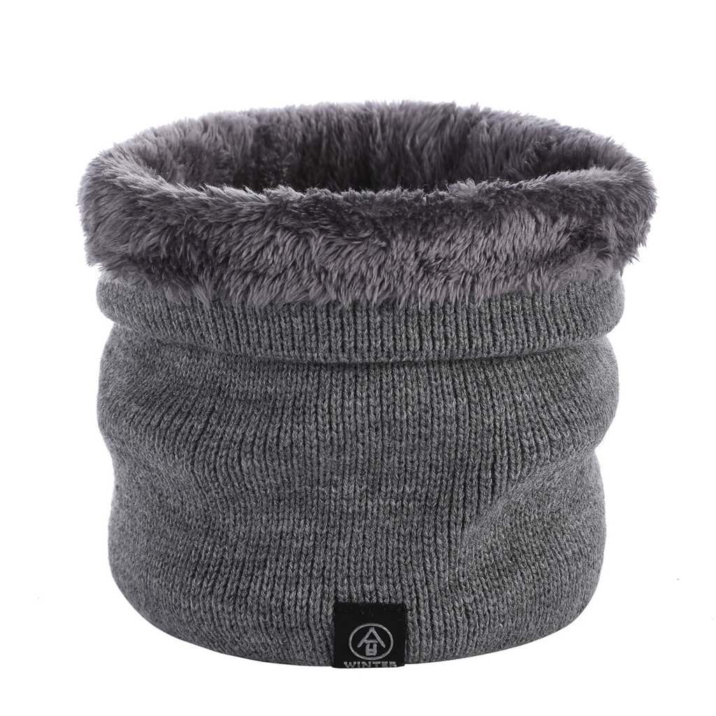 Su.B.dgn Neck Warmer, Men and Women, Sports Neck Gaiter, Skiing Tube Scarf, Double Layer- Grey