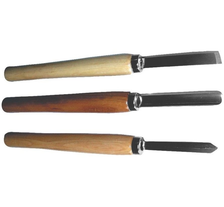 Hi-Spec houtbeitelset met hamer, uitgebreide set beitels in 3 maten
