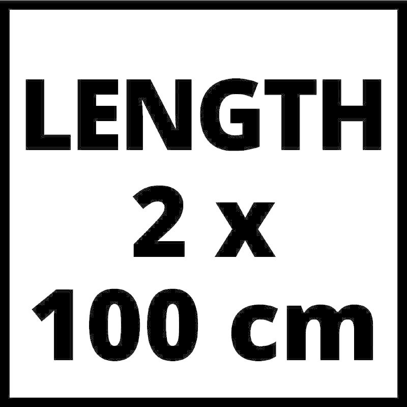 Einhell Geleiderail 2-delig Aluminium 2x 100cm - Detailed view of the product