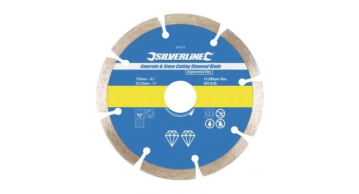 Silverline Slijpschijf 115 x 22,23mm Diamant Beton&Steen