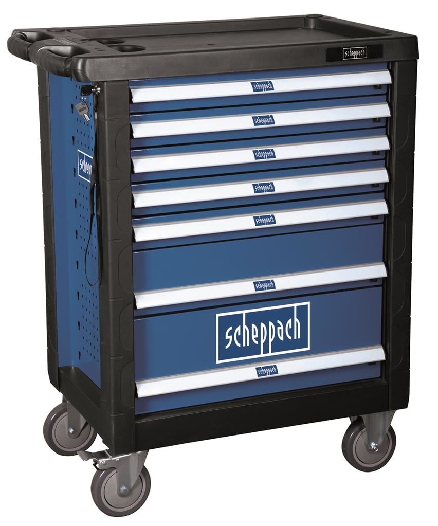 Scheppach TW1000 Gereedschapswagen gevuld 263 delig - Detailed view of the product