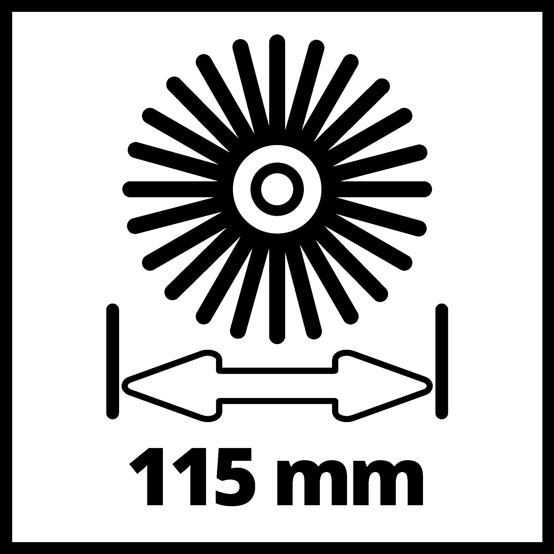 Einhell borstelset Medium - Detailed view of the product