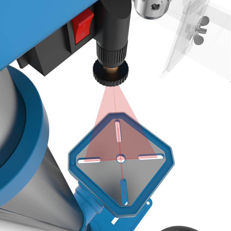 Güde Kolomboormachine Xtra Long GSB 20 met Laser 500W - Detailed view of the product