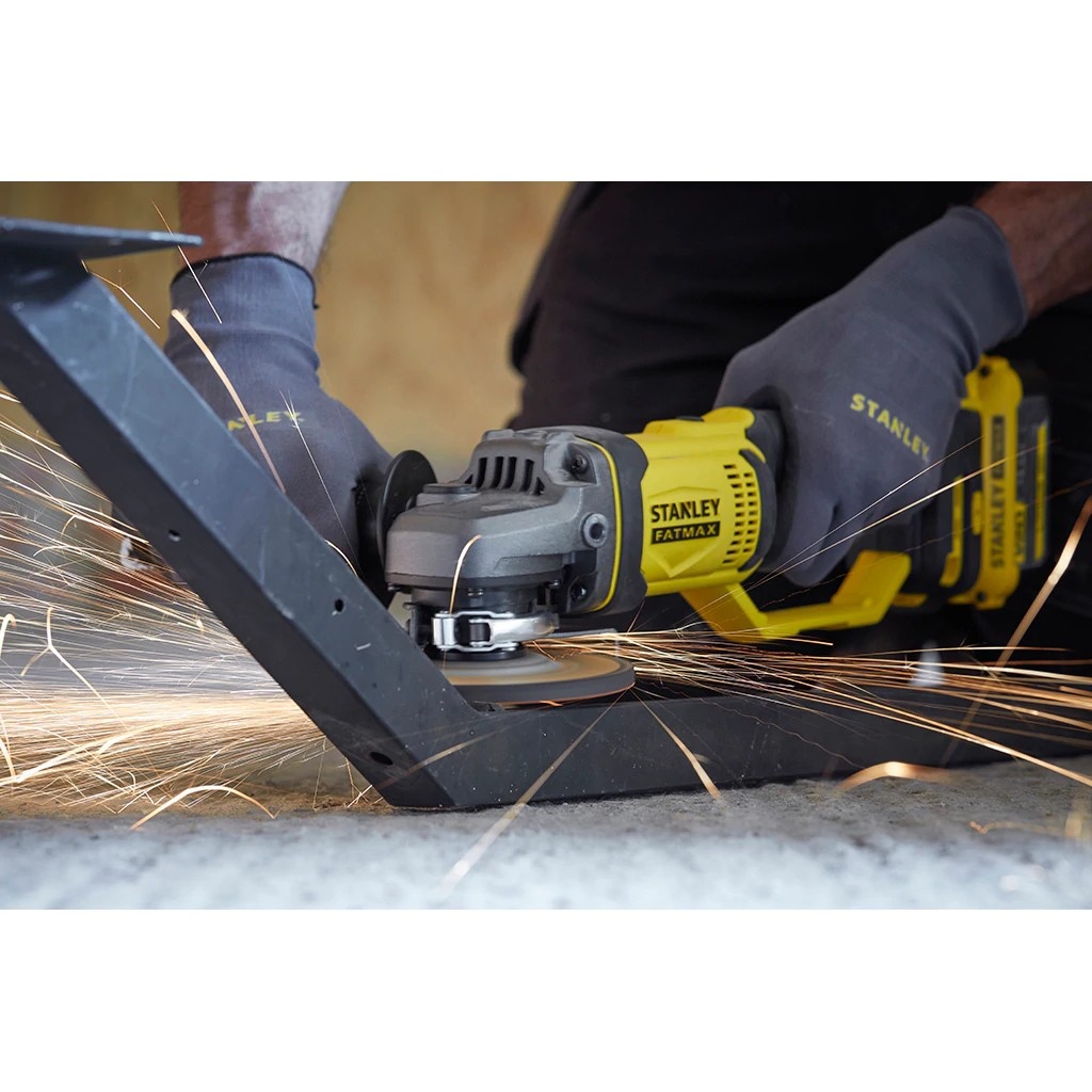 Stanley SFMCG400M2K Accu Haakse slijper V20 +2x 4,0Ah accu en lader - Detailed view of the product