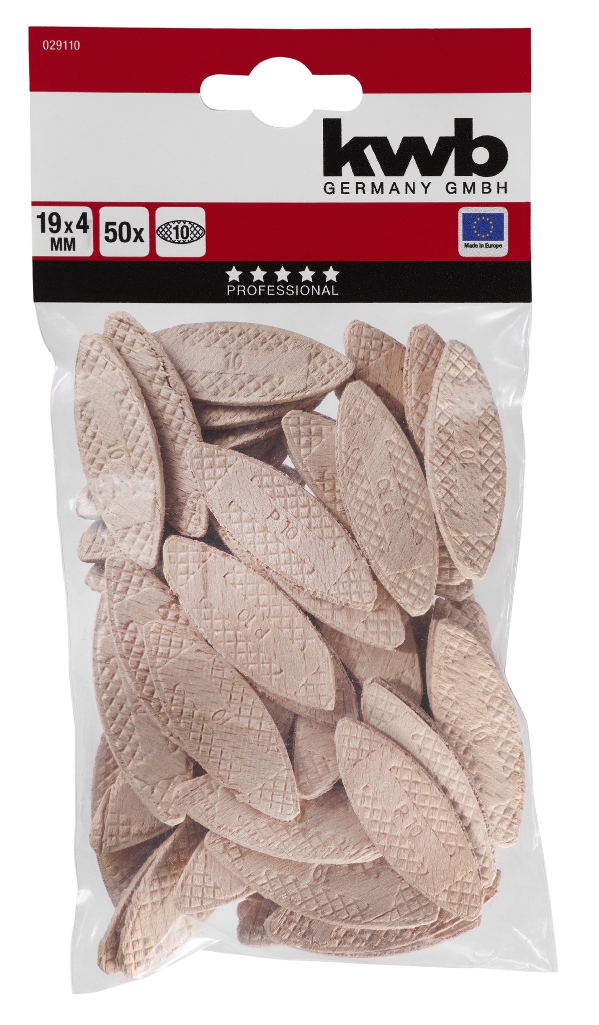KWB lamellen Size 20, 60x10x4 mm