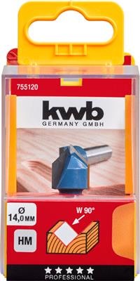 KWB V-Vingerfrees 14mm in cassette - Detailed view of the product