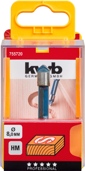 KWB Graveerfrees 8mm HM - Detailed view of the product
