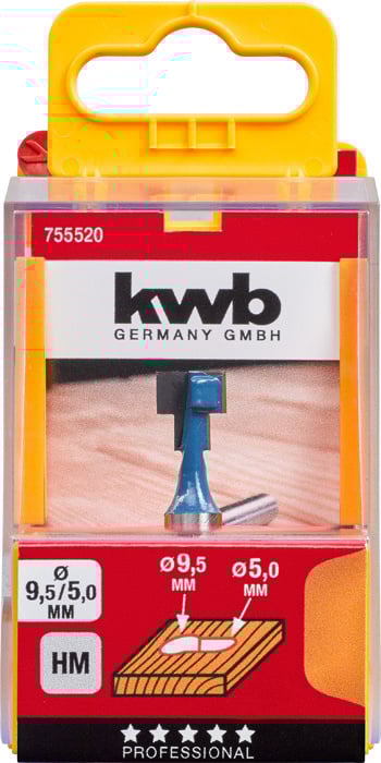 KWB T-Vingerfrees 9,5mm - 5mm - Detailed view of the product