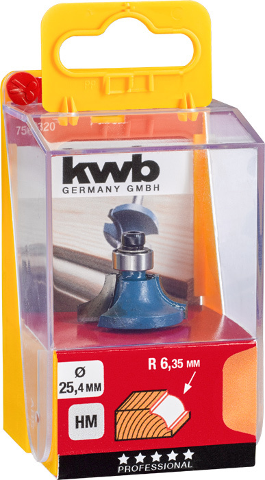 KWB Kwartrondprofielfrees 31,7mm HM - Detailed view of the product