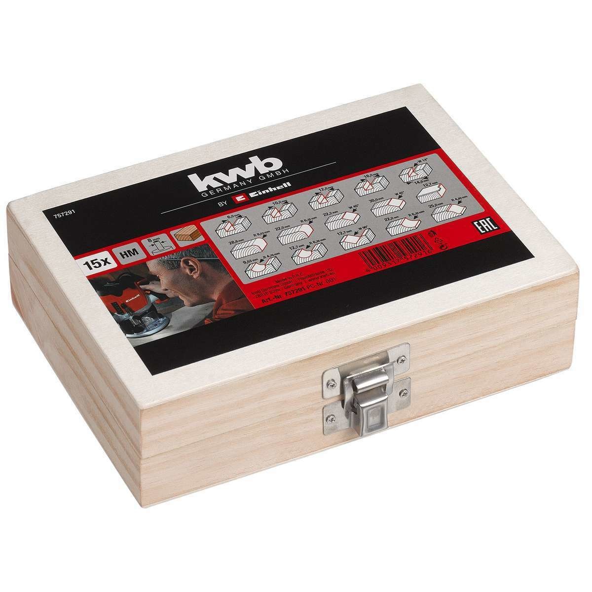 KWB 15-delige frees-set - Detailed view of the product