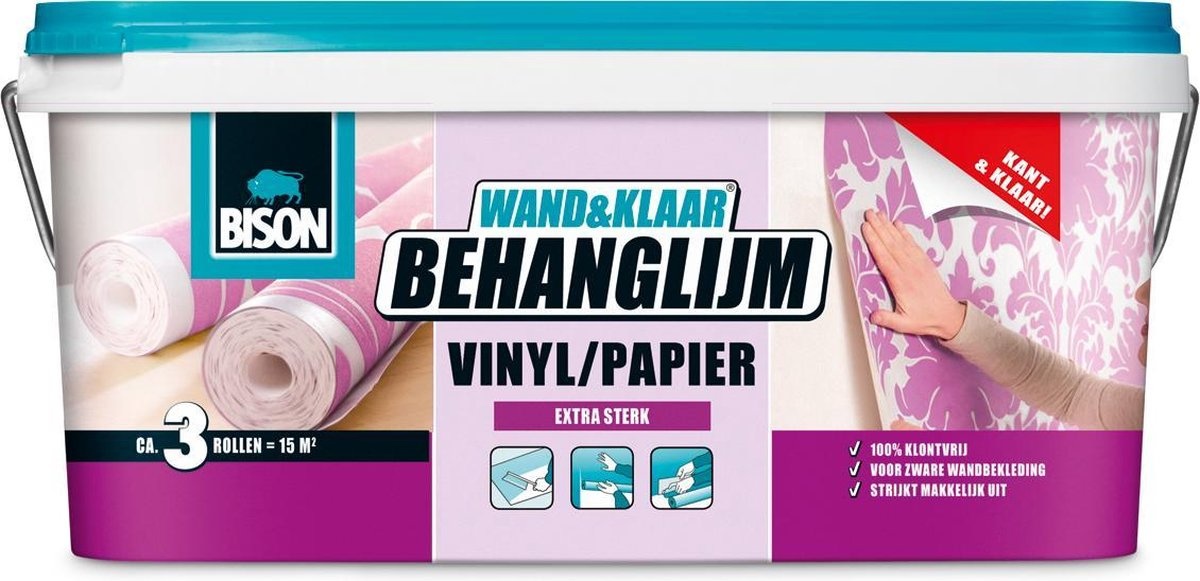 Bison Wand&Klaar Behanglijm Papierbehang / Vinylbehang 2,5 kg - Detailed view of the product