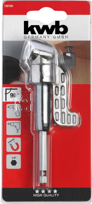 KWB Haakse bithouder 1/4“ - Detailed view of the product