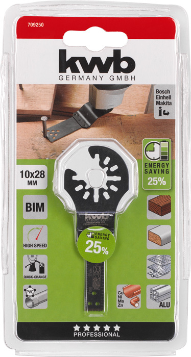 KWB Multitool inval-zaagblad BIMETAAL 10 x 28 mm - Detailed view of the product
