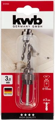 KWB Verzinkboor set 3mm - Detailed view of the product