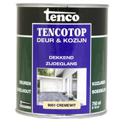 Tenco Tencotop Deur & Kozijn Dekkend Zijdeglans RAL 9001 Crème Wit - 750 ml