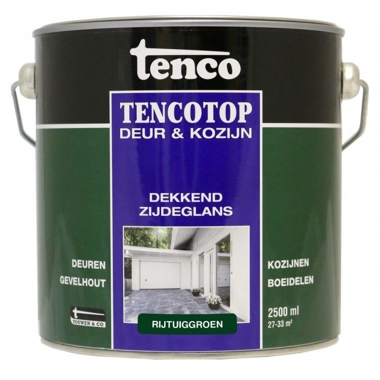 Tencotop Deur&Kozijn Dekkend Zijdeglans Rijtuiggroen - 2,5 L