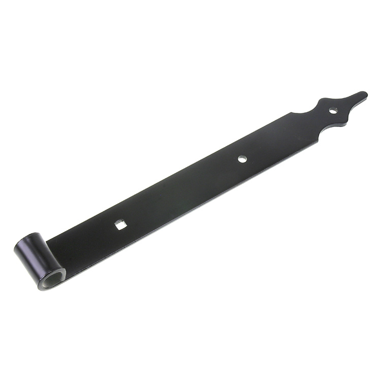 Plaatduimheng Rustica Zwart Gelakt 40cm - 16mm Duim