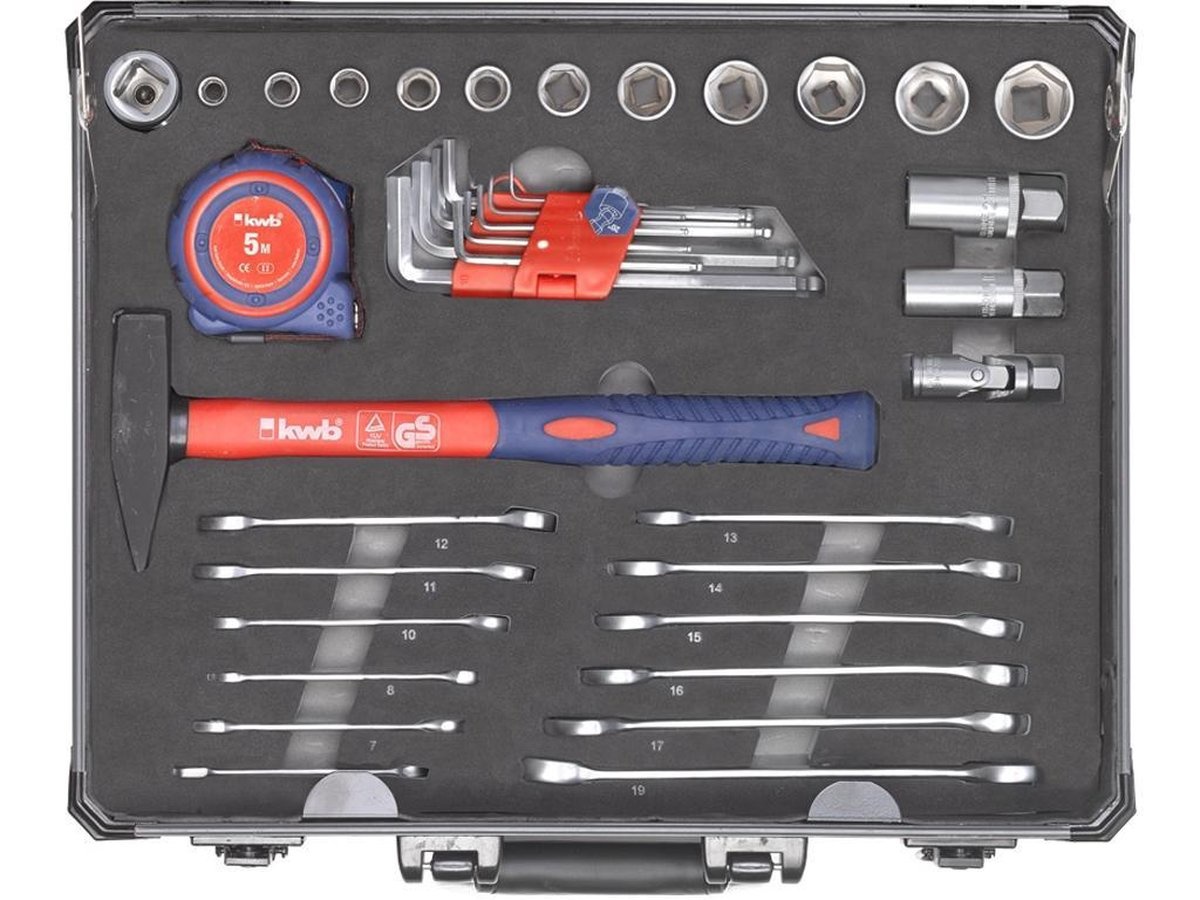 KWB Gereedschapskoffer 51 delig - Detailed view of the product