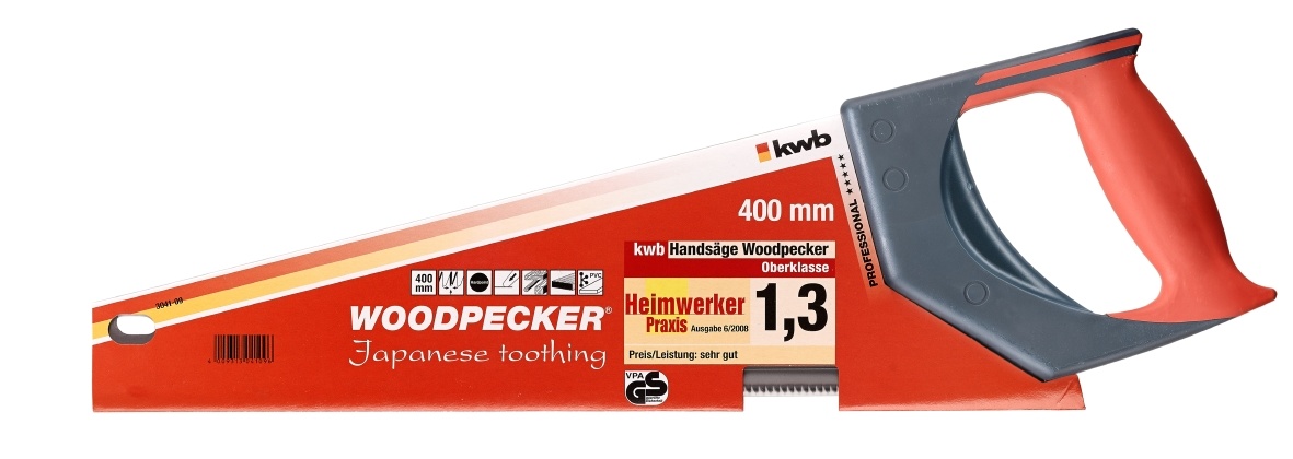 KWB Woodpecker handzaag 400mm met Japanse vertanding - Detailed view of the product