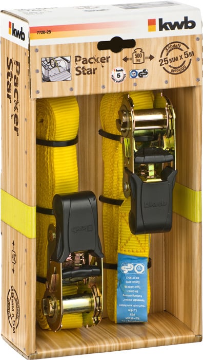 KWB Spanband Met Ratel 5m x 25mm - Detailed view of the product