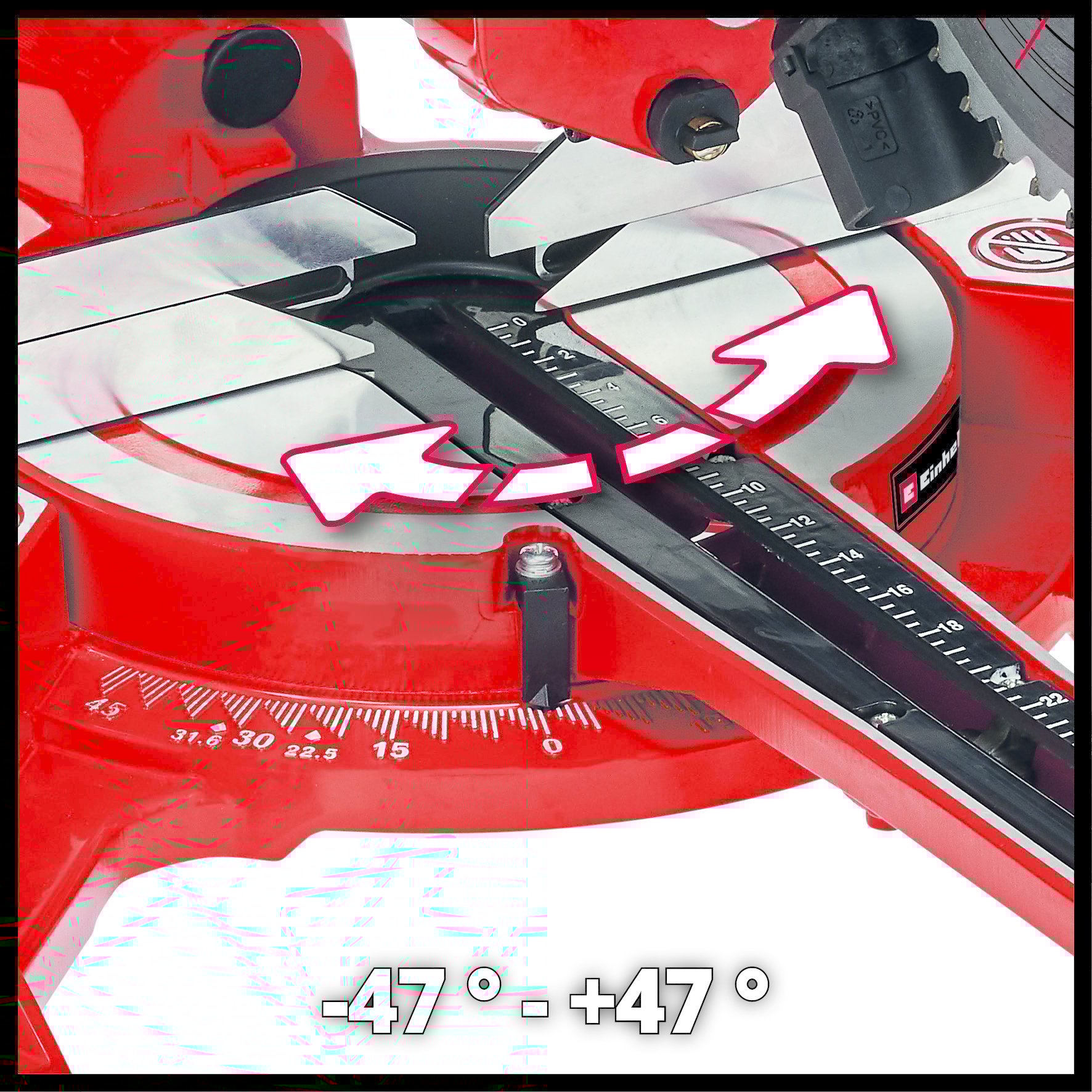 Einhell TC-SM 2534/1 Dual afkortzaag - Detailed view of the product