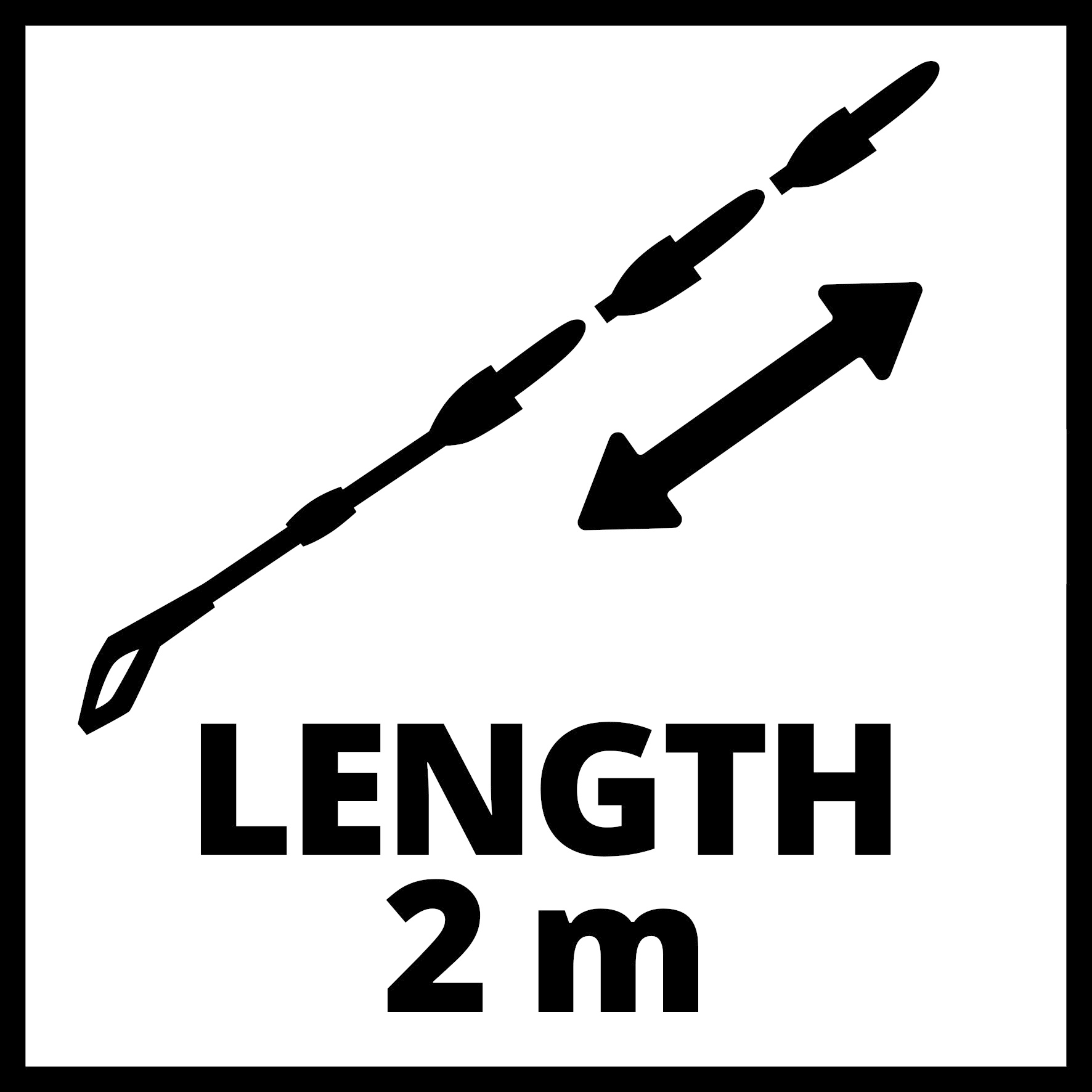 Einhell Verlenglans 2m Metaal - 5-delig - Detailed view of the product