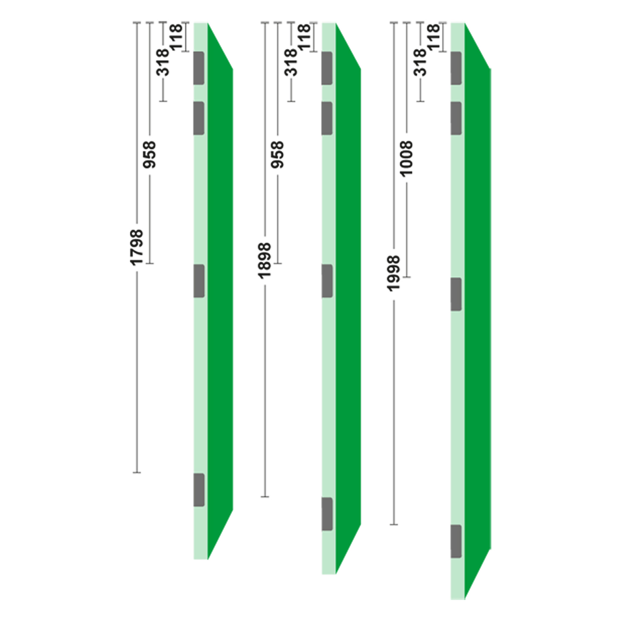 AAxa kogelpaumelle din links, met messing pen, verzinkt 89 x 89 mm thumbnail 5