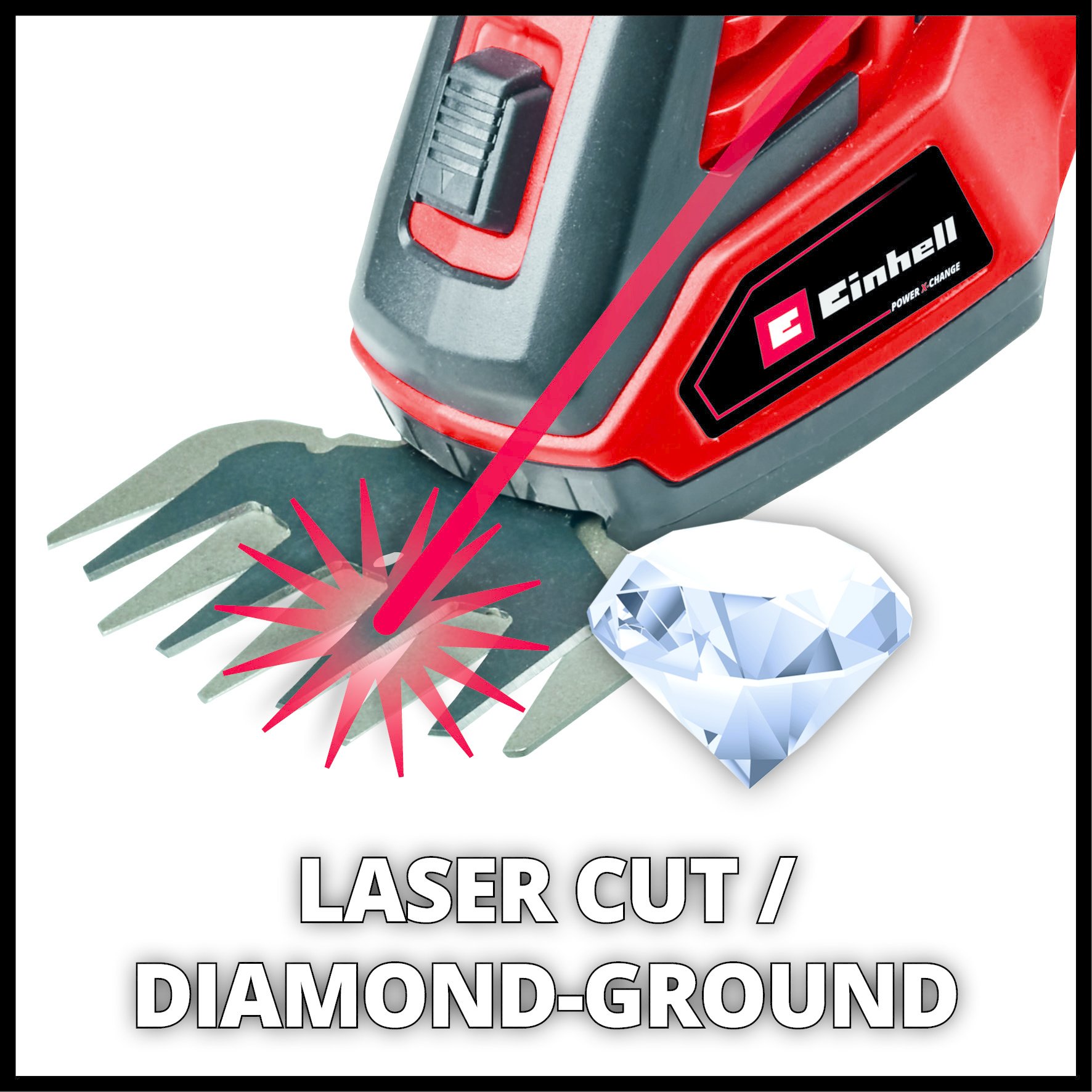 Einhell GE-CG 18/100 Li SOLO Accu Gras- en Heggenschaar - Detailed view of the product