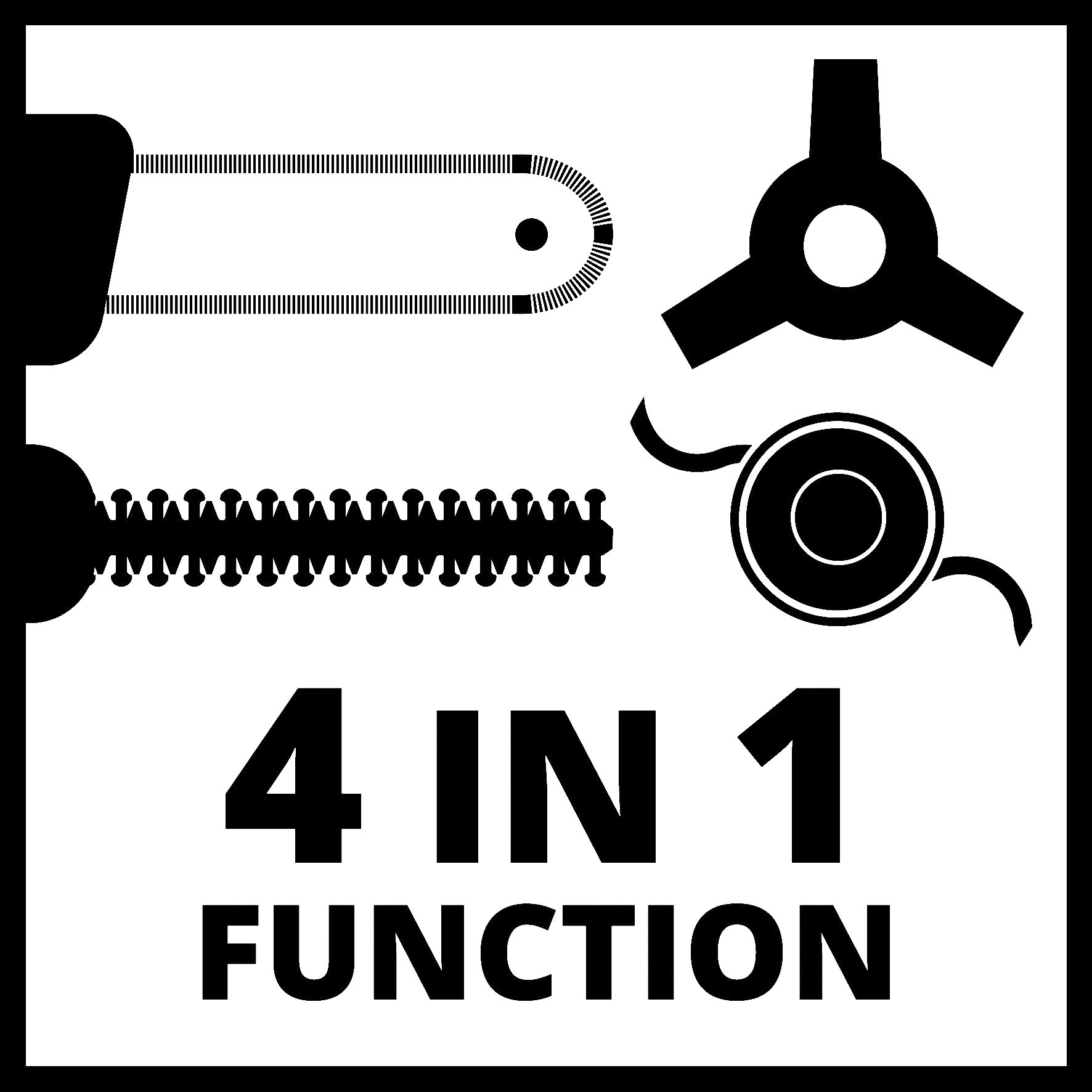 Einhell GE-LM 36/4in1 Li Solo Accu Tuinmultitool - Detailed view of the product