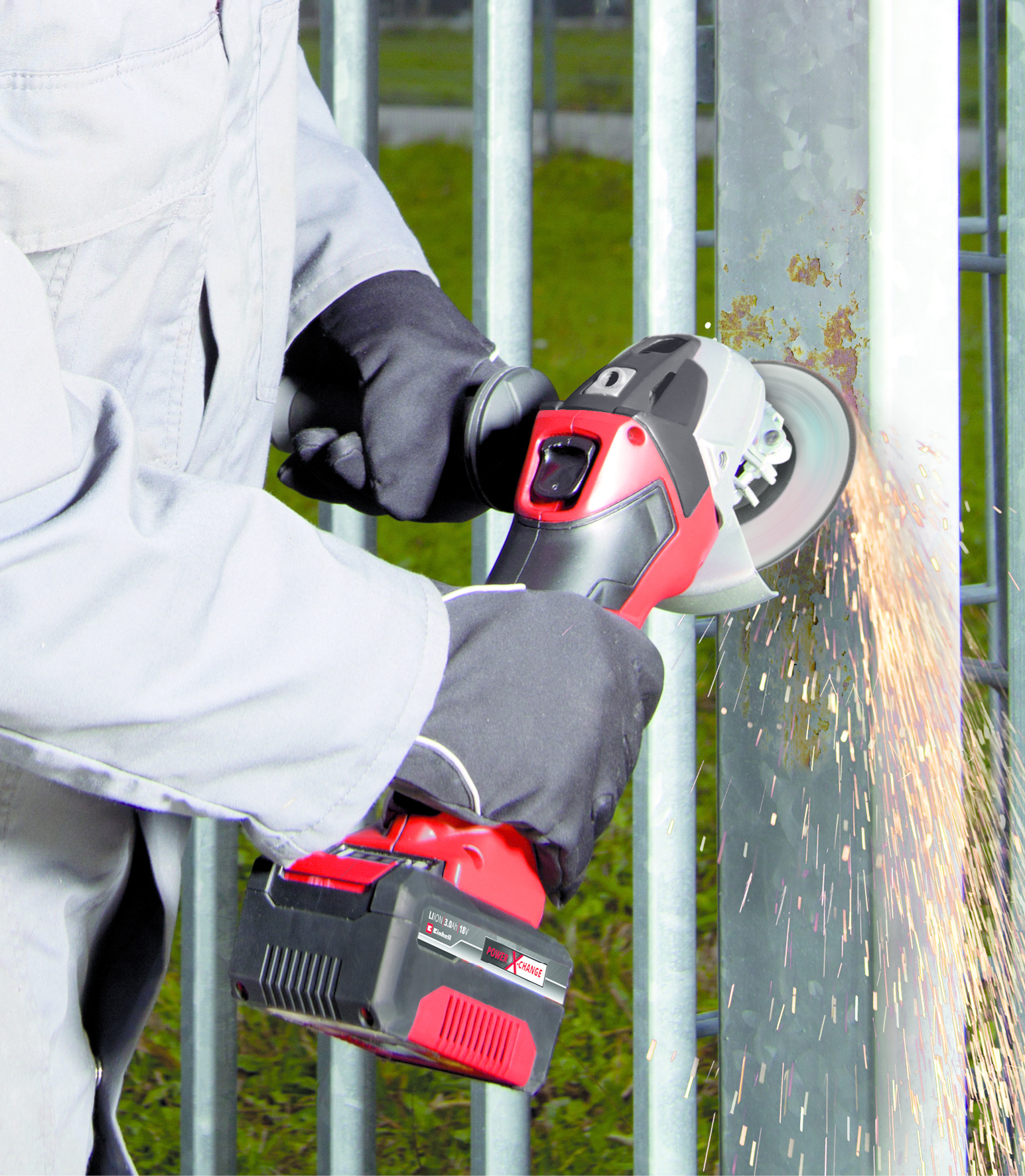 Einhell TC-AG 18/115 Li Solo Haakse Slijper thumbnail 10