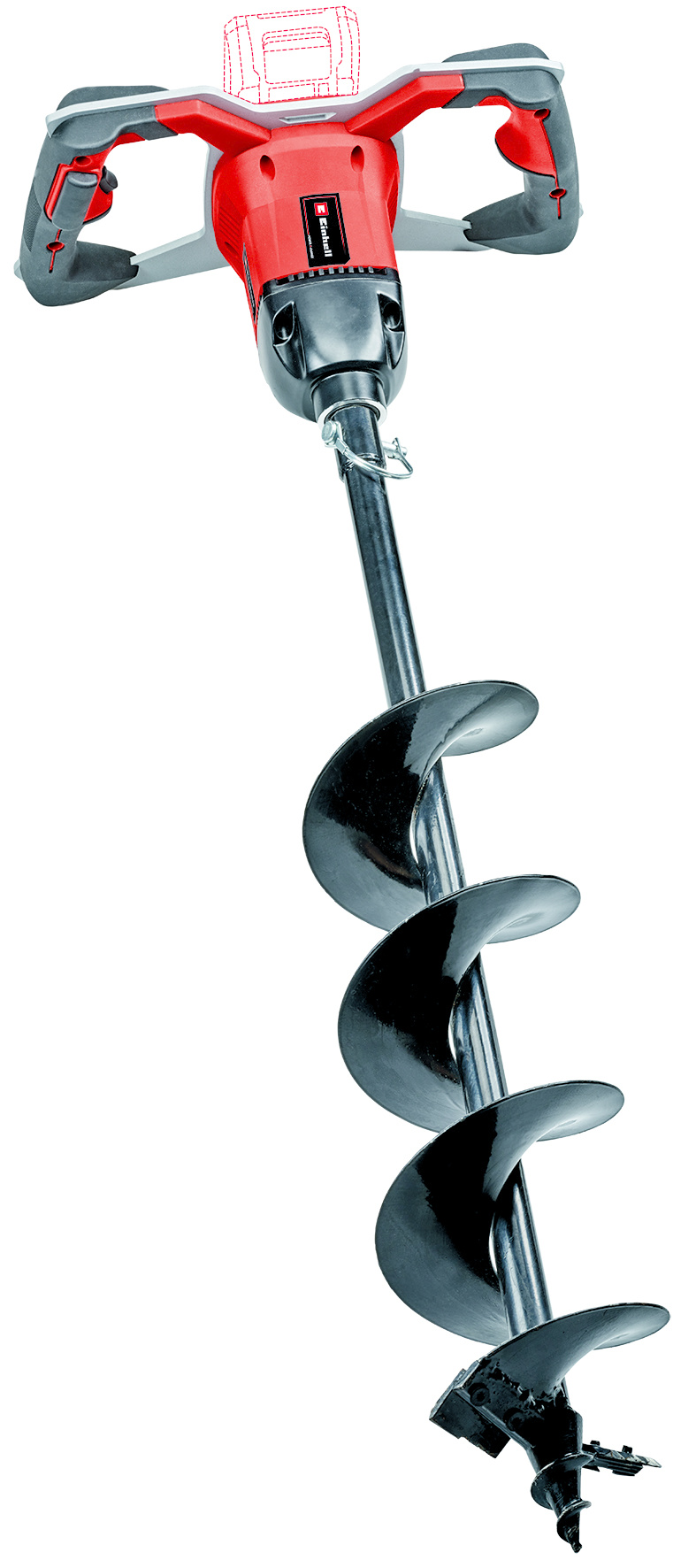 Einhell GP-EA 18/150 Li BL Solo Accu Grondboor - Detailed view of the product